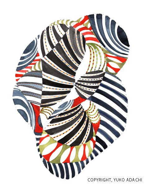 Watercolor on paper "A Memory from another Lifetime to the Future"