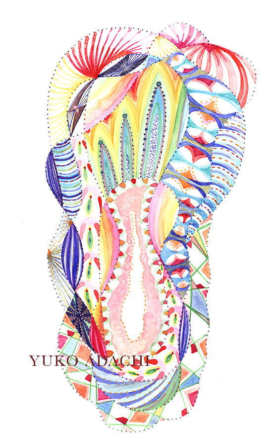 Watercolor on paper "A Gate of Consciousness IV"