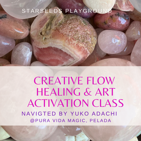 Creative Flow - BOTH CRYSTAL HEALING MEDITATION & ART- Activation Classes of 4 (1 month)