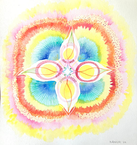 Watercolor on paper, "Soul Joy Presence"
