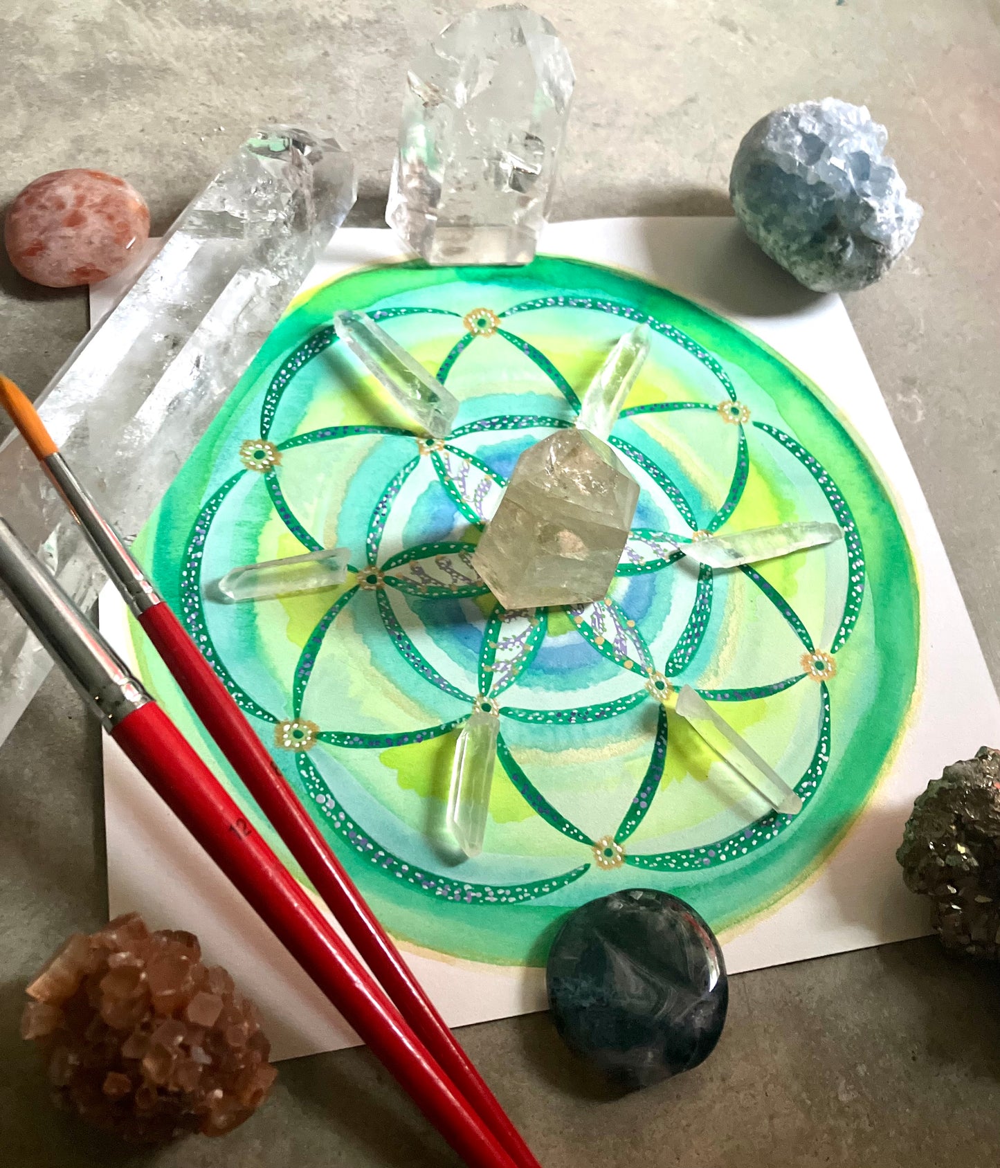 The Creative Flow - Sacred Geometry Mandala Painting Workshop