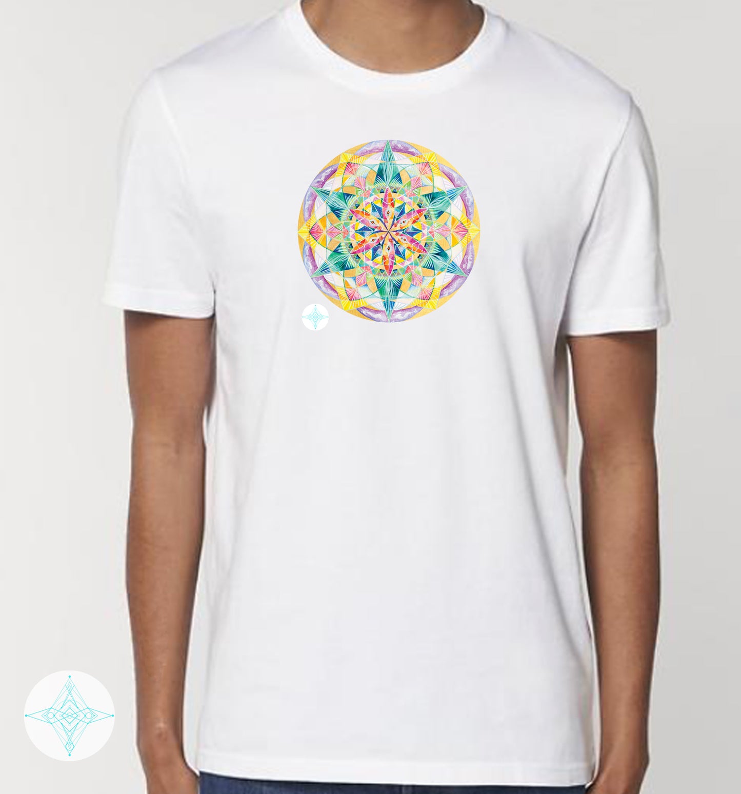 THE DIVINE  UNISEX ORGANIC COTTON T-SHIRT "L": HOME PROTECTION