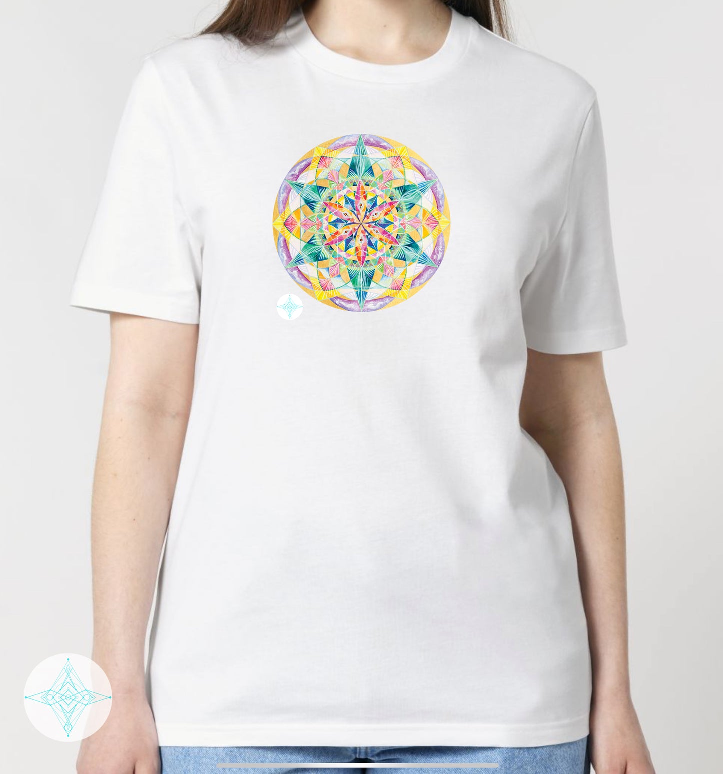 THE DIVINE  UNISEX ORGANIC COTTON T-SHIRT "L": HOME PROTECTION