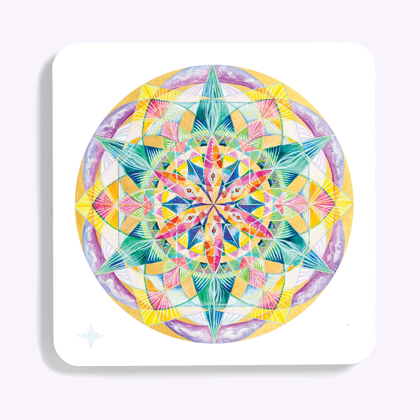 THE DIVINE HOME PROTECTION WATER ACTIVATOR COASTER SET OF 6: CRYSTAL