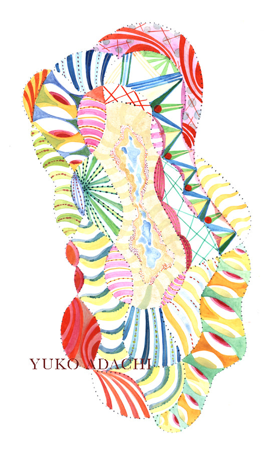 Watercolor on paper "A Gate of Consciousness I"