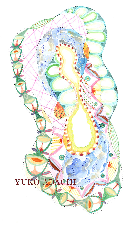 Watercolor on paper "A Gate of Consciousness III"