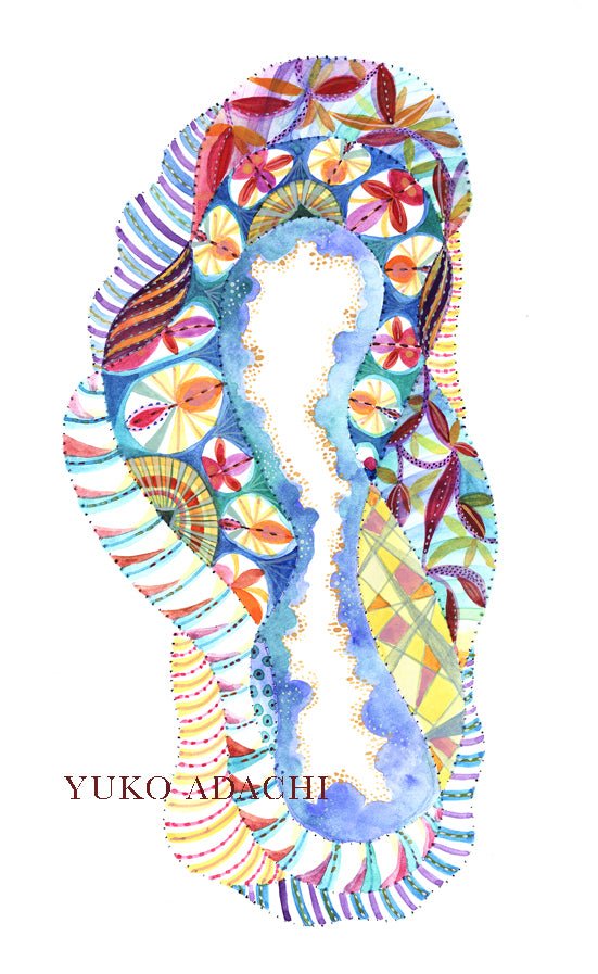 Watercolor on paper "A Gate of Consciousness VI"
